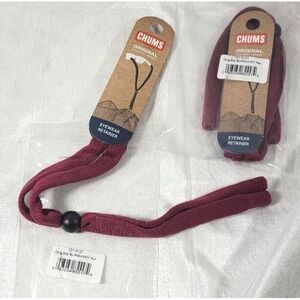 2‎ Chums Original Eyewear Retainers - Standard Ends - Burgundy